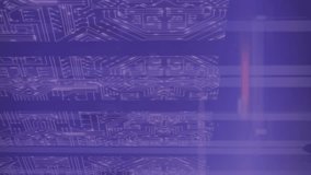 Animation of qr code scanner over screens of microprocessor connections against server room. Business data storage technology concept - Powered by Shutterstock - Get 15% off with code: PIKWIZARD15