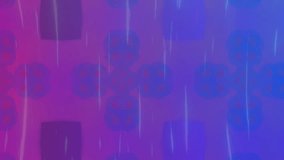 Animation of light trails over data processing and 3d city model against gradient background. Computer interface and business technology concept - Powered by Shutterstock - Get 15% off with code: PIKWIZARD15