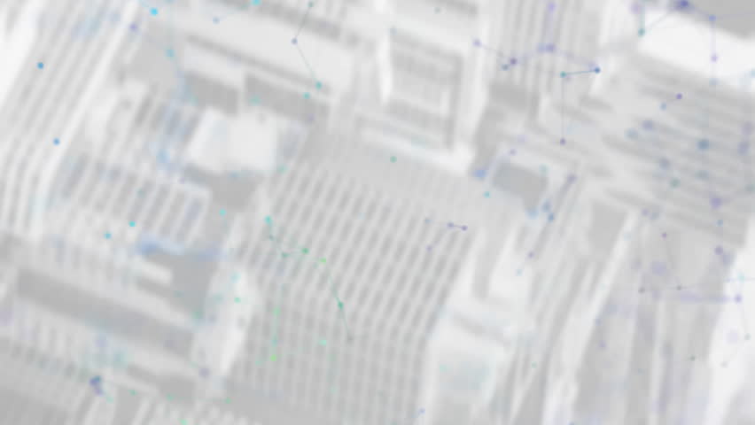 Animation of icons in flow chart, connected dots forming geometric shapes over cityscape. Digital composite, multiple exposure, skyscrapers, communication and technology concept. - Powered by Shutterstock - Get 15% off with code: PIKWIZARD15