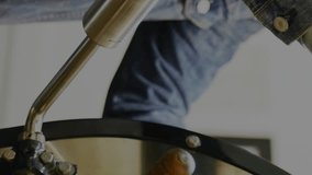 Animation of trading board and graphs over caucasian man using coffee machine at cafes. Digital composite, multiple exposure, stock market, finance, business, and technology concept. - Powered by Shutterstock - Get 15% off with code: PIKWIZARD15