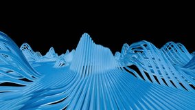 Minimalist 3D Render of Abstract Wavy Cable Field - Powered by Shutterstock - Get 15% off with code: PIKWIZARD15