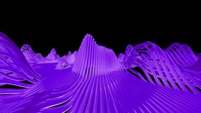 3D Seamless Looping Motion Graphic of Digital Purple Cable Waves - Powered by Shutterstock - Get 15% off with code: PIKWIZARD15