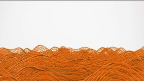 Abstract Sci-fi 3D Looping Backgrounds with Orange Digital Ribbons - Powered by Shutterstock - Get 15% off with code: PIKWIZARD15