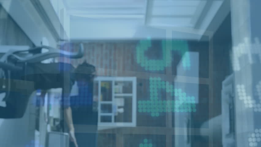 Animation of financial data processing over caucasian businessman in office. Global computing, digital interface and data processing concept digitally generated video. - Powered by Shutterstock - Get 15% off with code: PIKWIZARD15