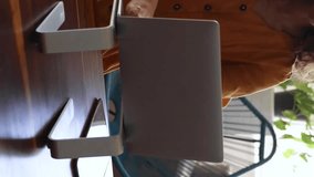 Animation of icons and data processing over caucasian woman using laptop. Global finance, business, connections, computing and data processing concept digitally generated video. - Powered by Shutterstock - Get 15% off with code: PIKWIZARD15