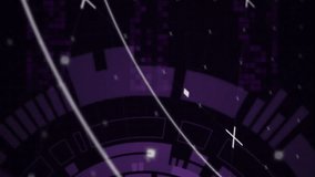 Animation of digital data processing over scope scanning. Global connections, computing and data processing concept digitally generated video. - Powered by Shutterstock - Get 15% off with code: PIKWIZARD15