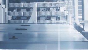 Animation of qr code icon and digital data processing over computer servers. Global cyber security, connections, computing and data processing concept digitally generated video. - Powered by Shutterstock - Get 15% off with code: PIKWIZARD15