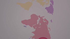 Animation of falling covid icons over globet. Global network connections technology and digital interface concept digitally generated video. - Powered by Shutterstock - Get 15% off with code: PIKWIZARD15