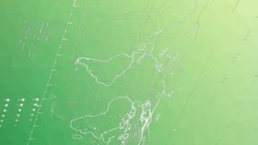 Animation of interface with data processing against green gradient background. Computer interface and business technology concept - Powered by Shutterstock - Get 15% off with code: PIKWIZARD15