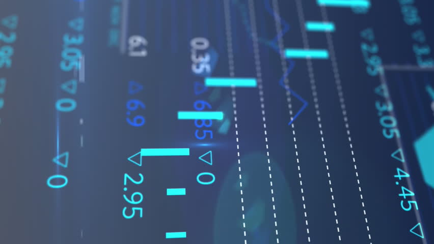 Animation of round scanners, statistical and stock market data processing against blue background. Global economy and business data technology concept - Powered by Shutterstock - Get 15% off with code: PIKWIZARD15