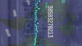 Animation of changing numbers and financial data processing over world map against cityscape. Global finance and business technology concept - Powered by Shutterstock - Get 15% off with code: PIKWIZARD15