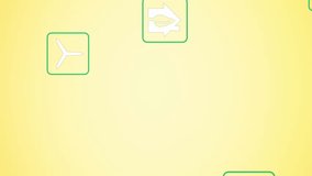 Animation of eco icons and data processing over world map. Global environment, business, finances, computing and data processing concept digitally generated video. - Powered by Shutterstock - Get 15% off with code: PIKWIZARD15