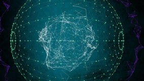 Animation of round scanners, mathematical equations and data processing over spinning globe. Global networking and business technology concept - Powered by Shutterstock - Get 15% off with code: PIKWIZARD15