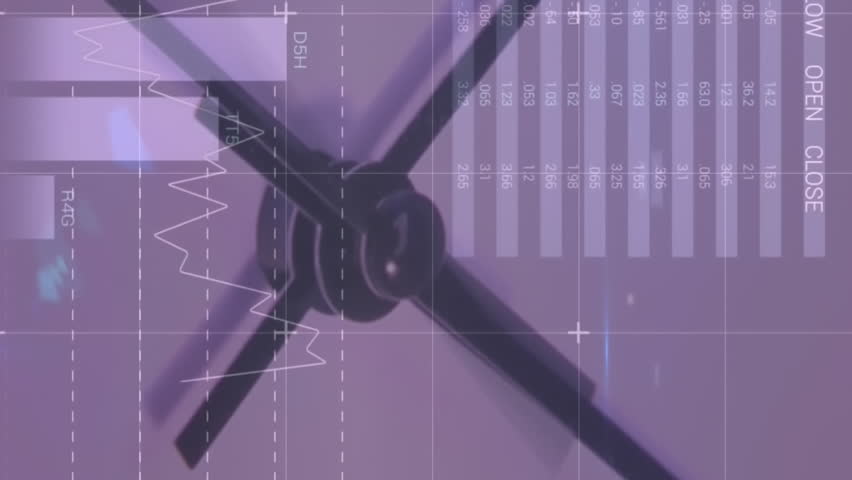 Animation of statistical data processing against close up of a ticking clock. Time management and business data technology concept - Powered by Shutterstock - Get 15% off with code: PIKWIZARD15