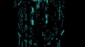 Animation of padlock, biometric photos and digital data processing over dark background. Global cyber security, connections, computing and data processing concept digitally generated video. - Powered by Shutterstock - Get 15% off with code: PIKWIZARD15