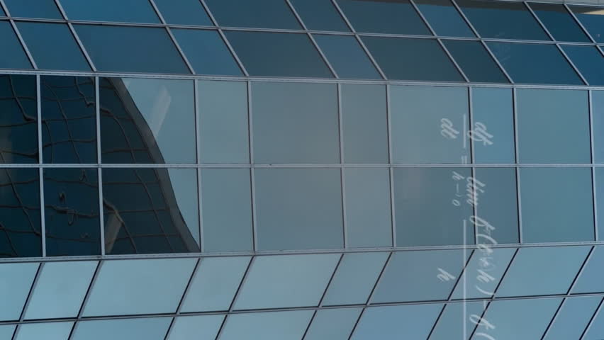 Animation of network of connections and mathematical equations over office building. Global science, connections and digital interface concept digitally generated video. - Powered by Shutterstock - Get 15% off with code: PIKWIZARD15