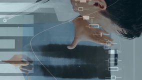 Animation of financial data processing over diverse male and female doctors. Global medicine, healthcare, computing and digital interface concept digitally generated video. - Powered by Shutterstock - Get 15% off with code: PIKWIZARD15