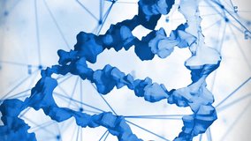 Animation of molecules over dna strand spinning. Global science, connections, computing and data processing concept digitally generated video. - Powered by Shutterstock - Get 15% off with code: PIKWIZARD15