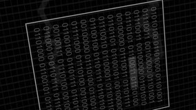 Animation of binary coding, digital data processing over globe. Global artificial intelligence, connections, computing and data processing concept digitally generated video. - Powered by Shutterstock - Get 15% off with code: PIKWIZARD15