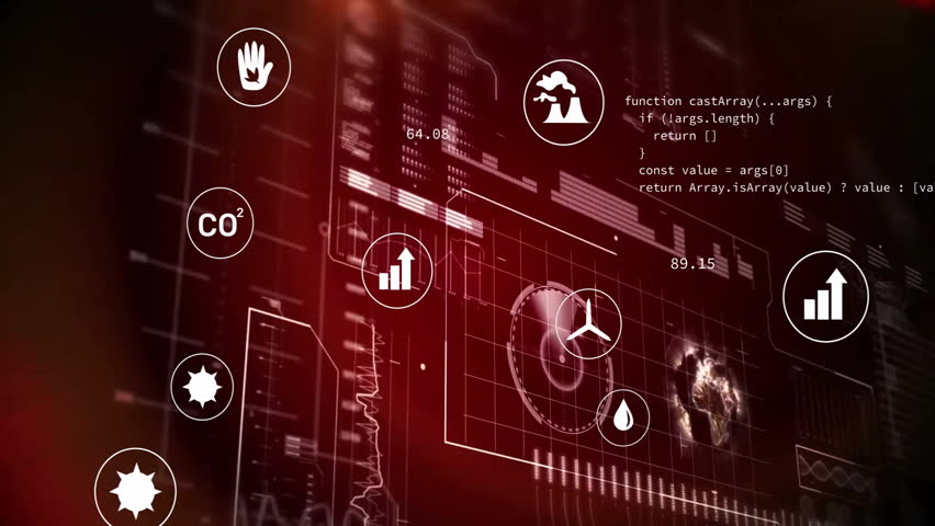 Hand icon appearing atop globe starting icons pulsing and streaming code displaying live metrics. Technology, data visualization, digital interface, analytics, sustainability, environmental - Powered by Shutterstock - Get 15% off with code: PIKWIZARD15