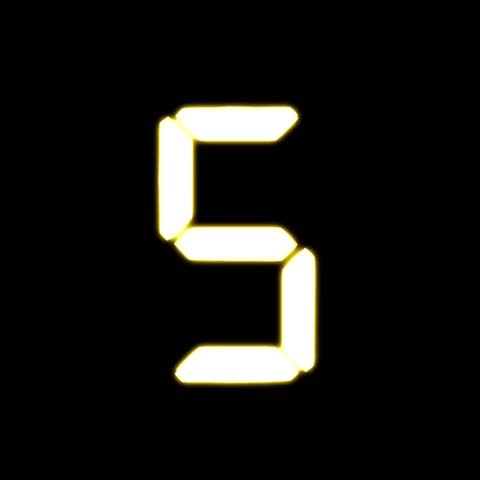 5 4 3 2 1 Go, lighting Countdown, countdown animated, countdown circle, black background 