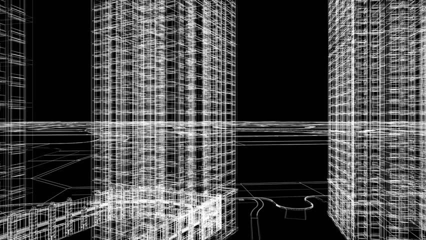 Visionary Future City with Skyscrapers and Urban Design Elements in BIM Modeling, Featuring Smart Infrastructure, Futuristic Architecture and Planning for High-Tech Metropolis Concepts