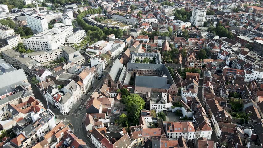Aerial view of Ghent