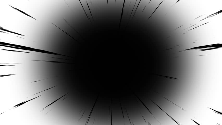 Abstract animation background with speed lines radiating from a central black area. The design features dynamic black lines on white background - Powered by Shutterstock - Get 15% off with code: PIKWIZARD15