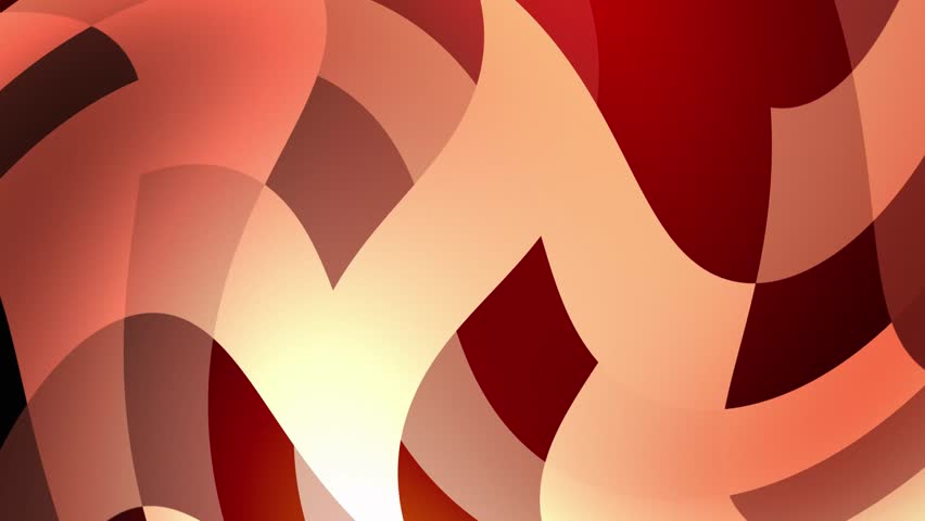 Abstract background with swirling shapes in shades of red, orange, beige and brown Abstract geometric animation