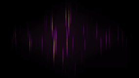 Glowing purple neon and yellow vertical lines on dark background. Abstract geometric animation of vertical stripes - Powered by Shutterstock - Get 15% off with code: PIKWIZARD15