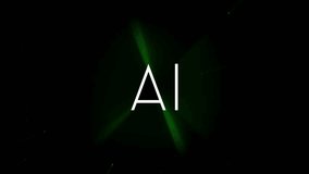 AI - artificial intelligence letters with matrix style binary code in background - 3D 4k animation (3840 x 2160 px) - Powered by Shutterstock - Get 15% off with code: PIKWIZARD15