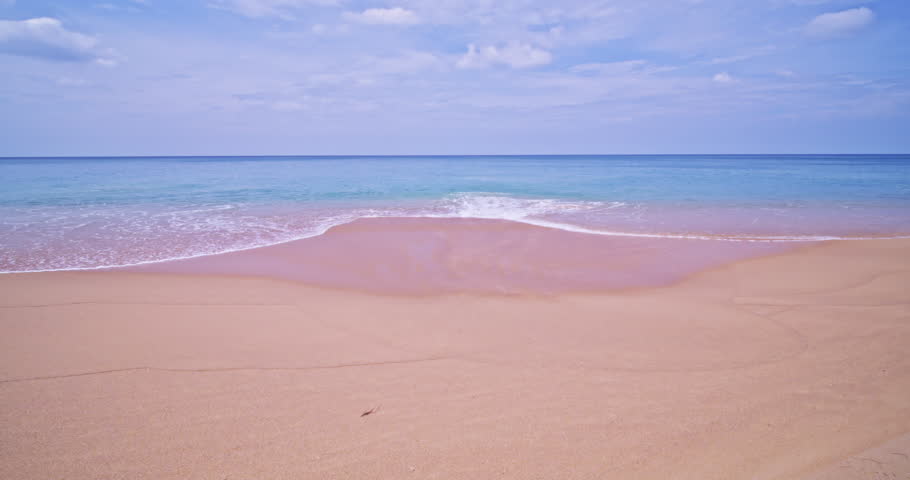 Beautiful Sea beach in summer season,High definition video nature beach background	