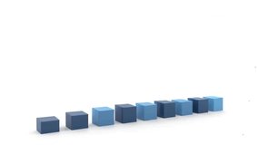 Growing 3D Bar Chart for Business and Finance. Animation of glowing bars symbolizing financial success and positive statistical data. - Powered by Shutterstock - Get 15% off with code: PIKWIZARD15