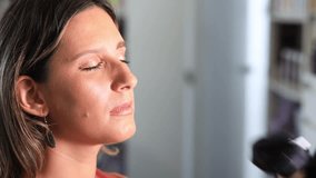 Professional brow tinting and lamination procedure. Close-up of cosmetologist applying dye and shaping eyebrows for a woman in beauty salon, self-care and beauty treatment. - Powered by Shutterstock - Get 15% off with code: PIKWIZARD15