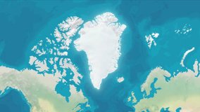 Zoom In On Stylized Map Greenland - Powered by Shutterstock - Get 15% off with code: PIKWIZARD15