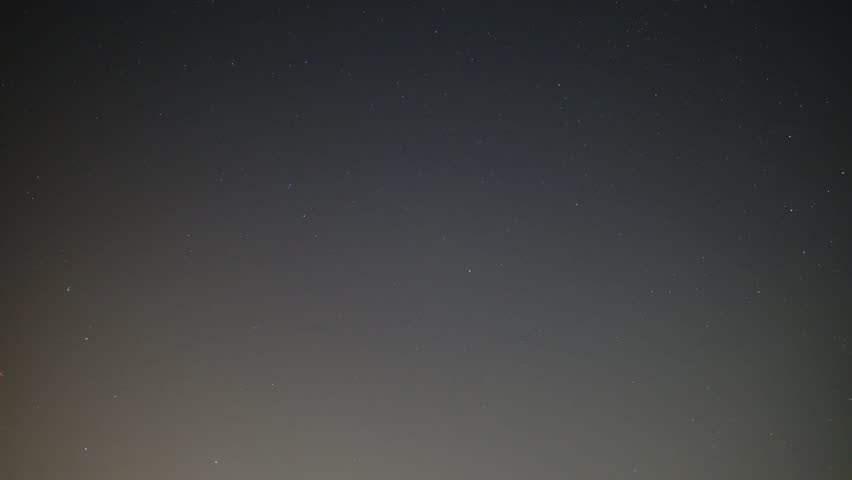 Startrails timelapse facing north during Perseid meteor shower and shooting stars