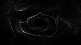 Travel through abstract particles tunnel. Glowing wormhole motion background. Big data, AI, artificial intelligence concept. Seamless loop - Powered by Shutterstock - Get 15% off with code: PIKWIZARD15