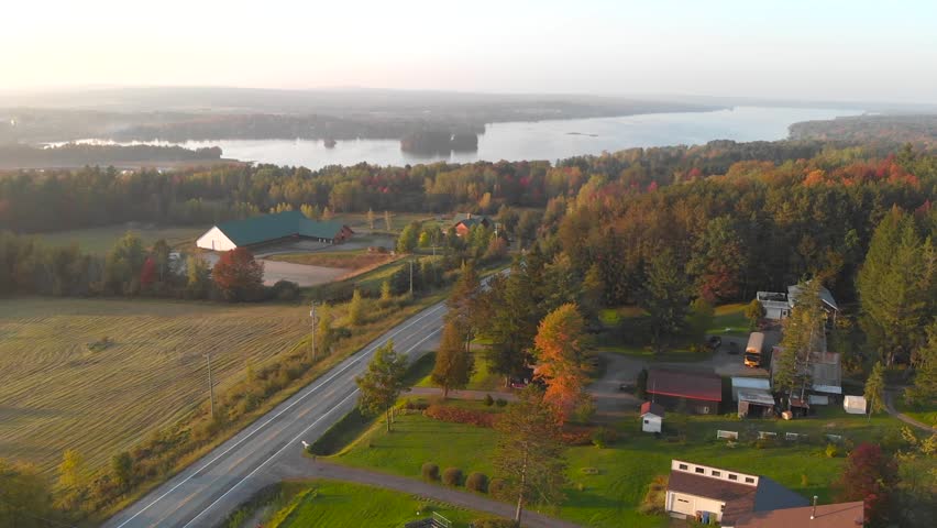 
Typical autumn landscape with all the colors in their splendor