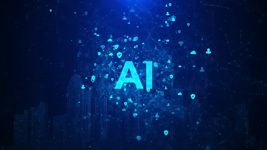 Digital Visualization of the Computing Core of Artificial Intelligence. Processor Brain AI chatbot Learning Business, modern technology, internet. big data processing, ai trading. 3D Illustration - Powered by Shutterstock - Get 15% off with code: PIKWIZARD15