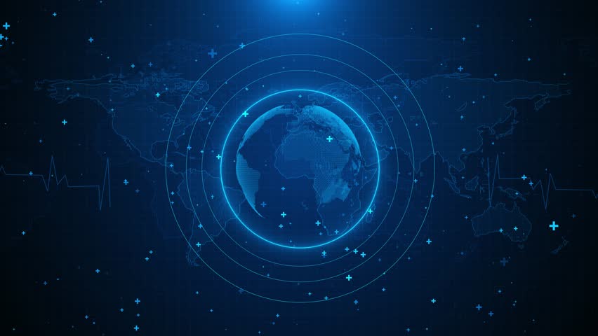 Global connection network background. World map High-speed internet wireless data transmission. modern internet network connection technology Future technology city architecture. Digital hi-tech 3D - Powered by Shutterstock - Get 15% off with code: PIKWIZARD15