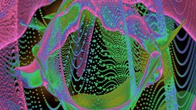 Abstract Neon pink and green y2k cyberpunk graphic animation, Heatmap shapes in multicolor visual background, grunge style - Powered by Shutterstock - Get 15% off with code: PIKWIZARD15