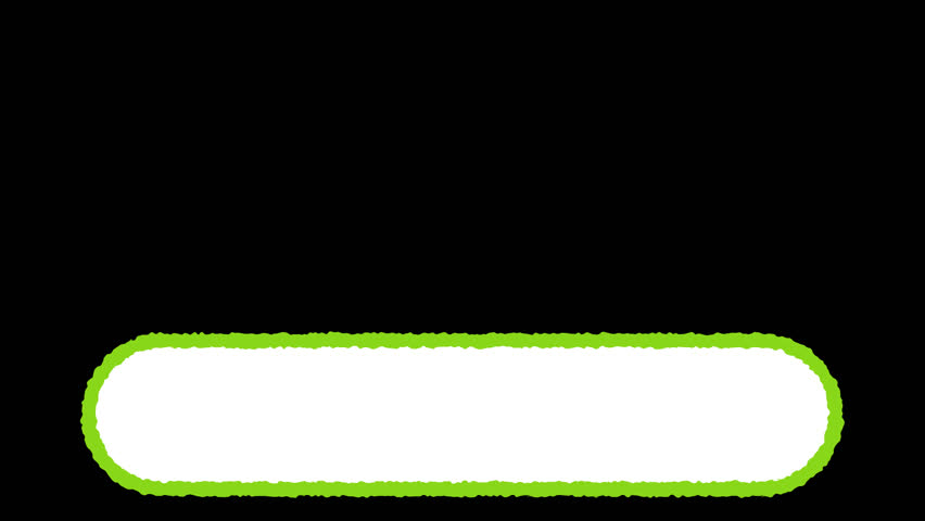Handwritten-style lower third, text box, transparent background, yellow_green
