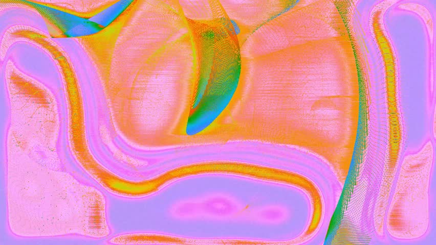 Abstract Neon orange and purple y2k cyberpunk graphic animation, Heatmap shapes in multicolor visual background, grunge style