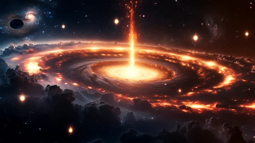 a very bright spiral galaxy, with a core that radiates intense light and energy into space