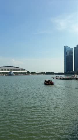 View of the Merlion River. Singapore
