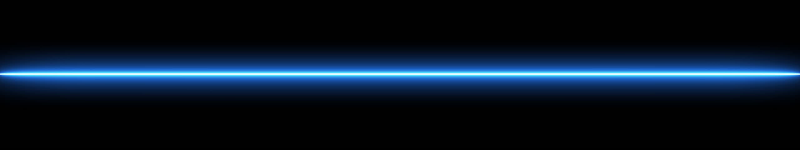 Futuristic Abstract Blue Neon Glowing Laser Lines widescreen Transition – Shiny Saber Animation Moving Left to Right in ultrawide on Black Background