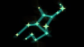 Virgo zodiac animation with elegant line art and starry background. Ideal for horoscope themes, astrology visuals, mystical content, or celestial video overlays. - Powered by Shutterstock - Get 15% off with code: PIKWIZARD15