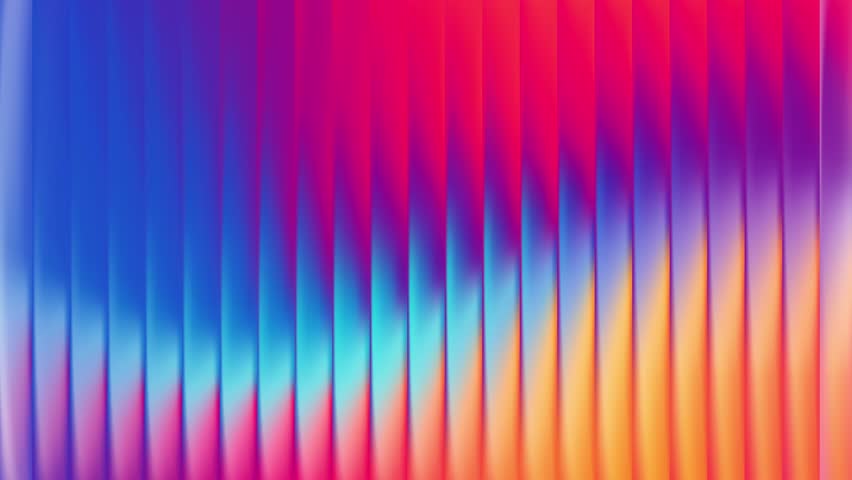 Gradient Background Abstract Glass Neon Fractal Blur Pattern Blue Aura. Glossy mesh hologram effect with multicolored fluid distortion. Vertical neon poster wallpaper featuring soft prism light.