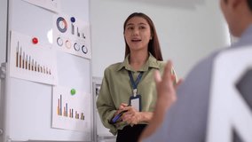 Asian Business Professional Woman Using Smartphone Modern Office Checking Mobile Data Online Communication Work - Powered by Shutterstock - Get 15% off with code: PIKWIZARD15