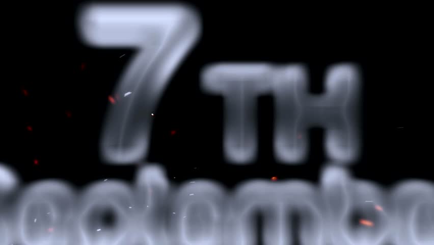 7th September, crafted from ethereal smoke and illuminated by subtle, glowing particles, creating a mystical and captivating visual on black. - Powered by Shutterstock - Get 15% off with code: PIKWIZARD15